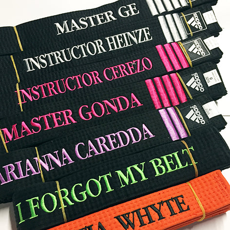 SOLID BLACK DOUBLE WRAP BELT 2 INCH
