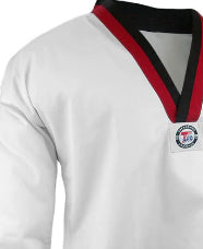 Shield ALL White with BLACK V DAN Uniforms