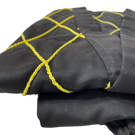 Shield Criss-Cross All Black with Yellow Dia Stitch Uniform